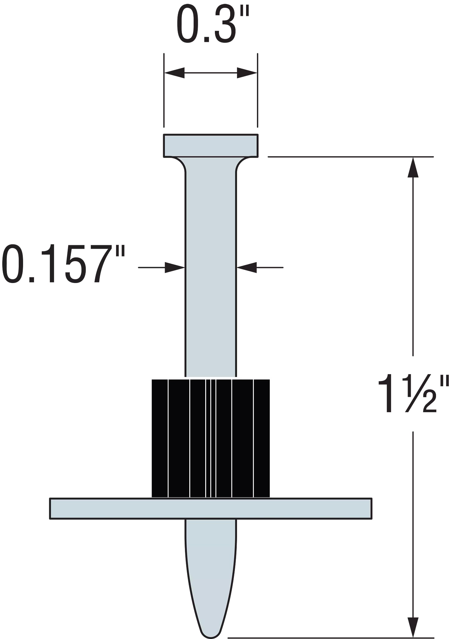 スマイル PDPAWL-287 Powder-Driven Pin with 1